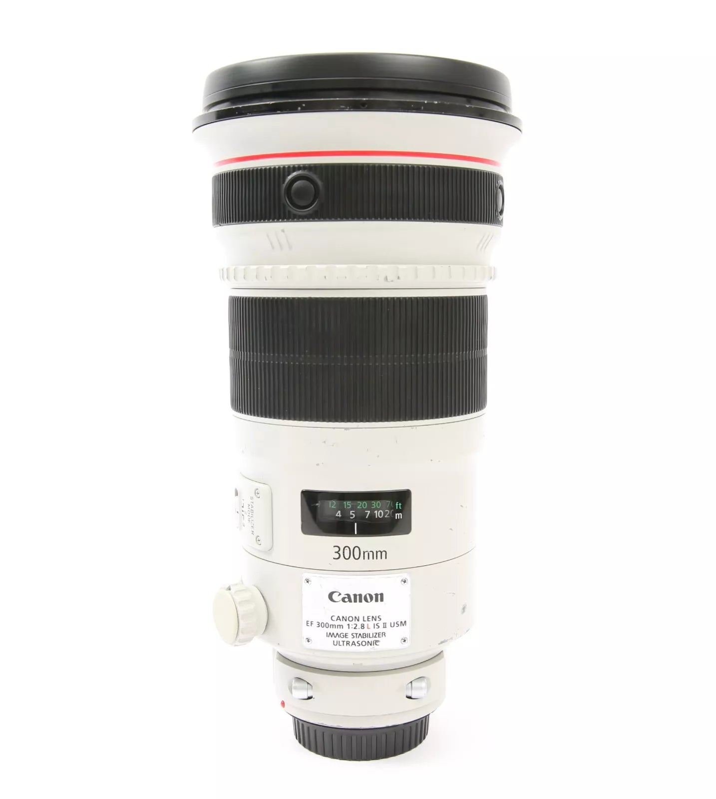 Canon EF 300mm f/2.8L IS II USM Lens with Both Caps, Hood and Neck Strap